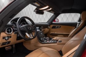 Mercedes-Benz SLS AMG 6.2 V8 Roadster 2011 for Sale – Sapphire Red, Beige Leather, Carbon Trim