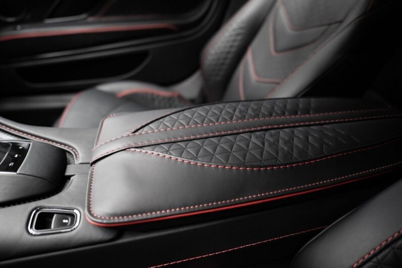 Aston Martin DBS Coupé 2024 for Sale – Q-Supernova Red, 21″ Forged Wheels, Carbon Fiber Trim, Bang & Olufsen, 725 HP V12, Sport Seats