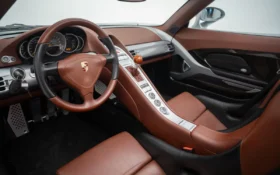 Porsche Carrera GT 2007 for Sale – GT Silver Metallic, 15,710 km, APA3 Recall Done, Brown Leather, Michelin Cup 2, Collector Condition