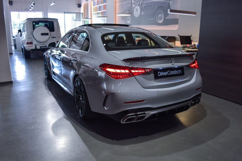 Mercedes-AMG C 63 S E Performance 2024 – MANUFAKTUR Alpine Grey, 680 HP, Ceramic Brakes, AMG Track Pace, Panoramic Roof