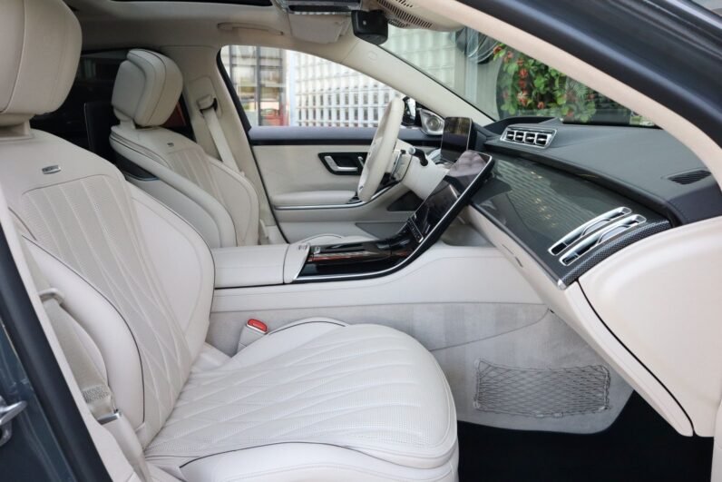 Mercedes-AMG S 63 S E Performance 2024 – 802 PS Plug-In Hybrid in Silizium Grey with First Class Interior & Burmester 4D