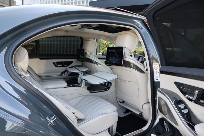 Mercedes-AMG S 63 S E Performance 2024 – 802 PS Plug-In Hybrid in Silizium Grey with First Class Interior & Burmester 4D