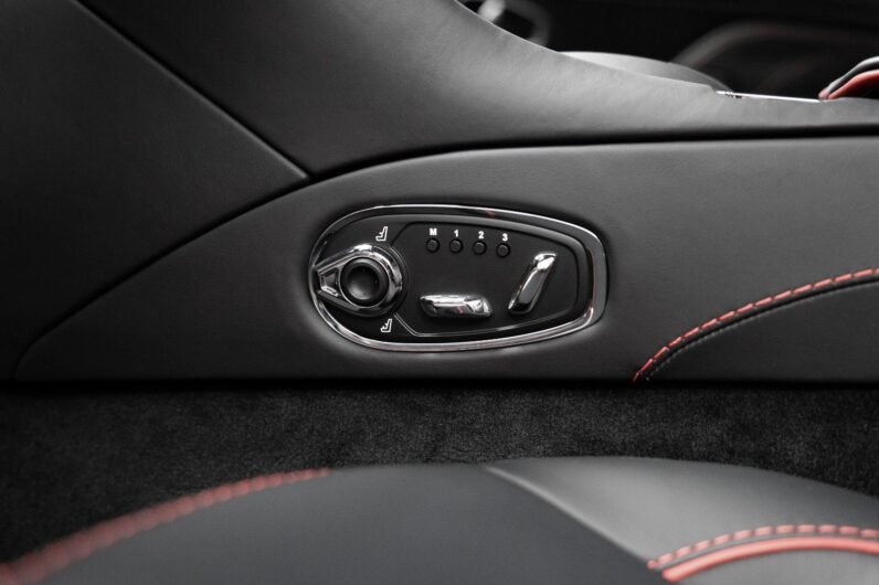 Aston Martin DBS Coupé 2024 for Sale – Q-Supernova Red, 21″ Forged Wheels, Carbon Fiber Trim, Bang & Olufsen, 725 HP V12, Sport Seats