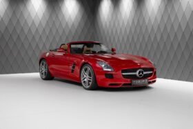 Mercedes-Benz SLS AMG 6.2 V8 Roadster 2011 for Sale – Sapphire Red, Beige Leather, Carbon Trim