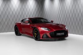 Aston Martin DBS Coupé 2024 for Sale – Q-Supernova Red, 21″ Forged Wheels, Carbon Fiber Trim, Bang & Olufsen, 725 HP V12, Sport Seats