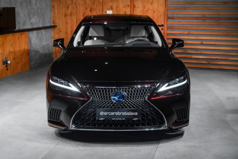 Lexus LS 500h Prestige 2023 – Agate Sonic Metallic, 359 HP Hybrid, Mark Levinson, Panoramic Roof, Massage Seats & 24” HUD