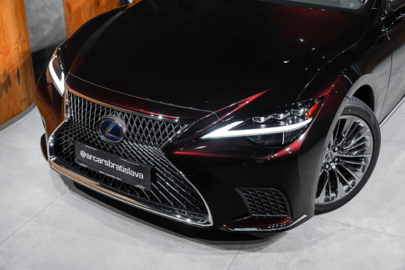 Lexus LS 500h Prestige 2023 – Agate Sonic Metallic, 359 HP Hybrid, Mark Levinson, Panoramic Roof, Massage Seats & 24” HUD