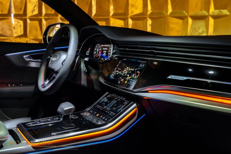 Audi RSQ8 Performance 2025 for Sale – Mythos Black, 640 HP, 23” Wheels, Ceramic Brakes, B&O Sound, Panoramic Roof & Massage Seats