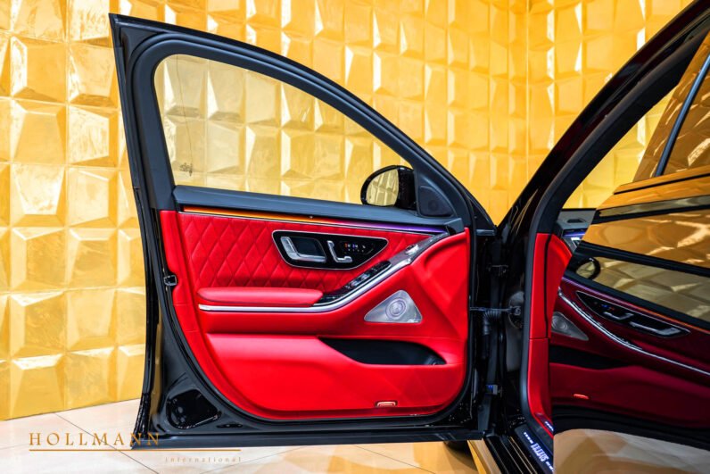 Mercedes-AMG S 63 E Performance BRABUS B930 2024 for Sale – Obsidian Black, 930 HP Plug-in Hybrid, Red/Black Interior, Rear Entertainment & Monoblock Z Wheels