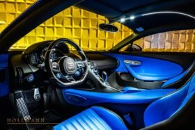 Bugatti Chiron 2018 for Sale – Full Black Carbon, 1,500 HP W16, French Racing Blue Leather Interior & Only 2,475 km