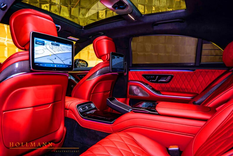 Mercedes-AMG S 63 E Performance BRABUS B930 2024 for Sale – Obsidian Black, 930 HP Plug-in Hybrid, Red/Black Interior, Rear Entertainment & Monoblock Z Wheels