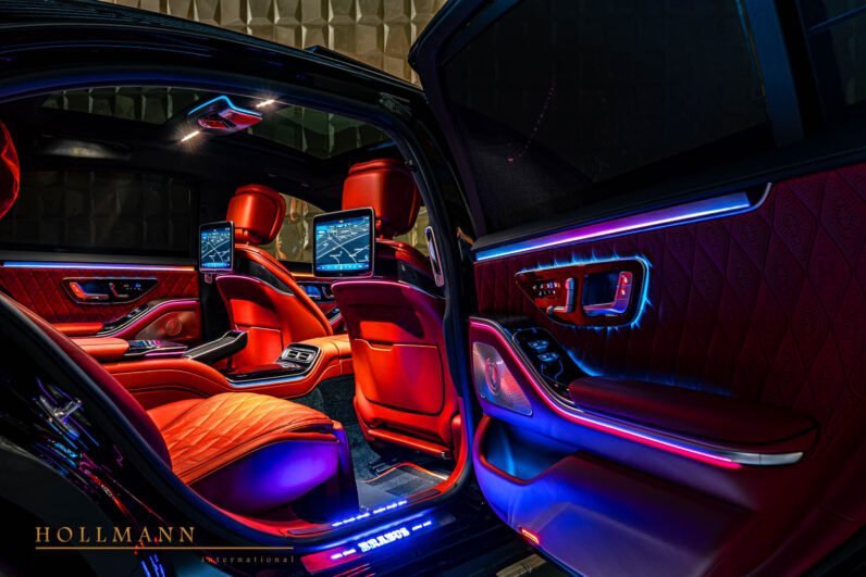 Mercedes-AMG S 63 E Performance BRABUS B930 2024 for Sale – Obsidian Black, 930 HP Plug-in Hybrid, Red/Black Interior, Rear Entertainment & Monoblock Z Wheels