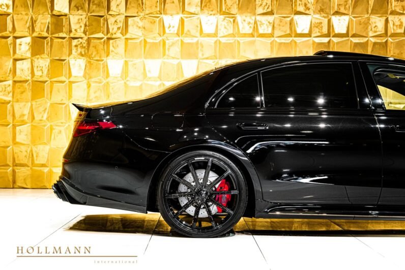 Mercedes-AMG S 63 E Performance BRABUS B930 2024 for Sale – Obsidian Black, 930 HP Plug-in Hybrid, Red/Black Interior, Rear Entertainment & Monoblock Z Wheels