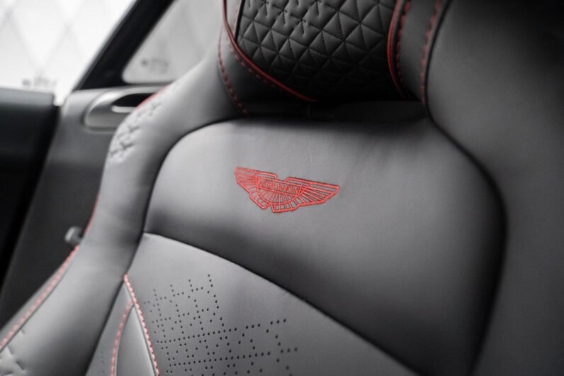 Aston Martin DBS Coupé 2024 for Sale – Q-Supernova Red, 21″ Forged Wheels, Carbon Fiber Trim, Bang & Olufsen, 725 HP V12, Sport Seats