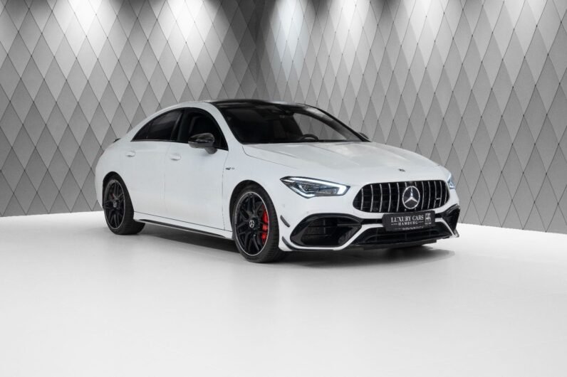 For Sale: Mercedes-Benz CLA 45 AMG S 4MATIC+ – Digital White, Black Interior, 421 HP, Aerodynamics Package