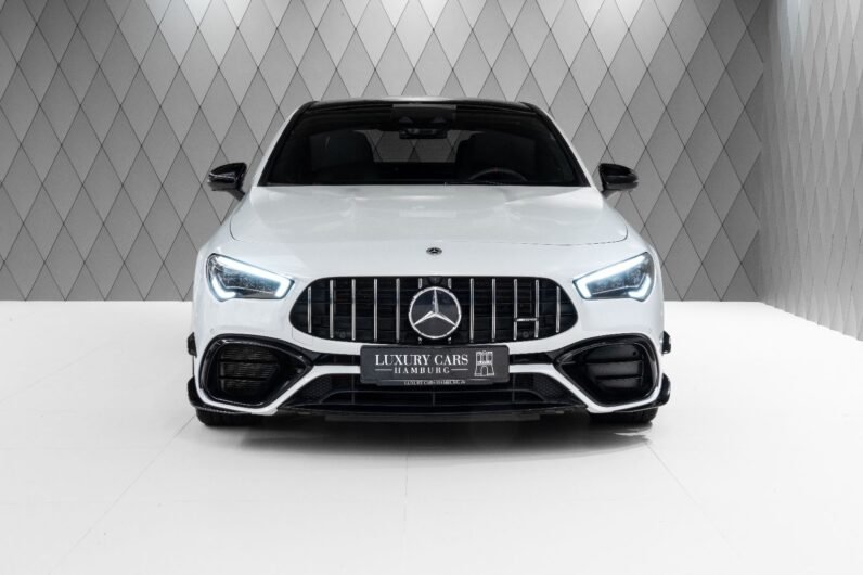 For Sale: Mercedes-Benz CLA 45 AMG S 4MATIC+ – Digital White, Black Interior, 421 HP, Aerodynamics Package