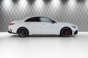 For Sale: Mercedes-Benz CLA 45 AMG S 4MATIC+ – Digital White, Black Interior, 421 HP, Aerodynamics Package