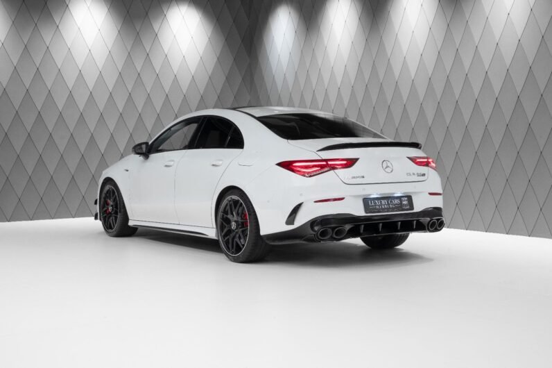 For Sale: Mercedes-Benz CLA 45 AMG S 4MATIC+ – Digital White, Black Interior, 421 HP, Aerodynamics Package
