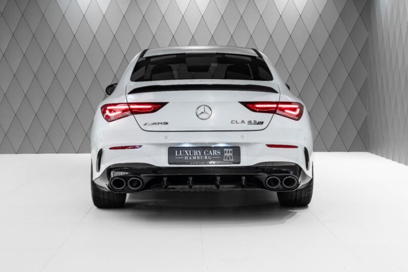 For Sale: Mercedes-Benz CLA 45 AMG S 4MATIC+ – Digital White, Black Interior, 421 HP, Aerodynamics Package