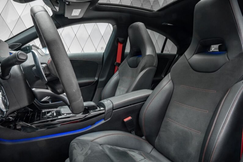 For Sale: Mercedes-Benz CLA 45 AMG S 4MATIC+ – Digital White, Black Interior, 421 HP, Aerodynamics Package