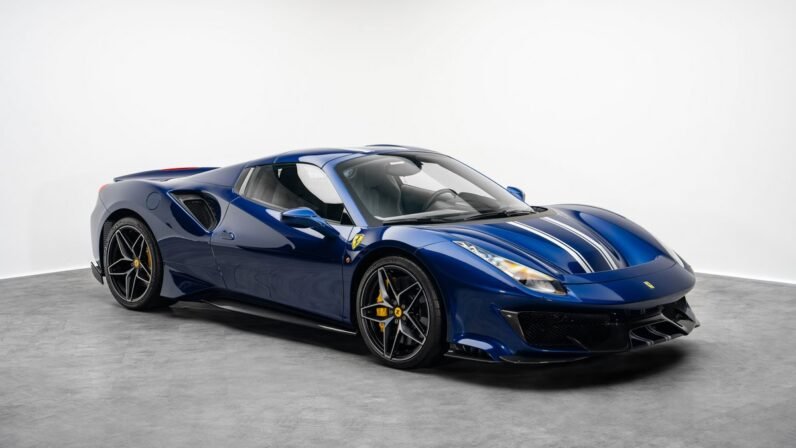 For Sale: Ferrari 488 Pista Spider 2020 – Blue Tour de France, 711 HP V8 Twin-Turbo, Carbon Interior & Racing Heritage