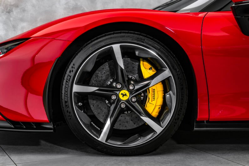 For Sale: Ferrari SF90 Stradale 2025 – Rosso Corsa, Black/Red Interior, 986 HP Hybrid