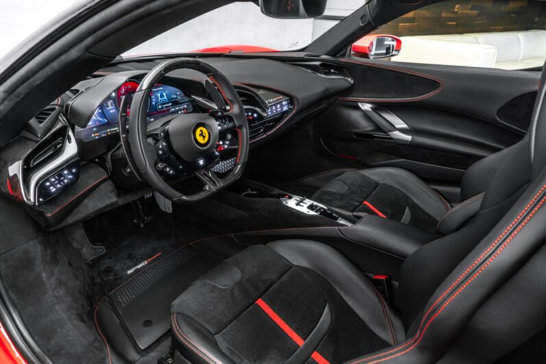 For Sale: Ferrari SF90 Stradale 2025 – Rosso Corsa, Black/Red Interior, 986 HP Hybrid