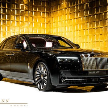 Rolls-Royce Ghost Extended 2025 Black Diamond – Seashell Interior V12 Luxury Sedan – LuxeonCars