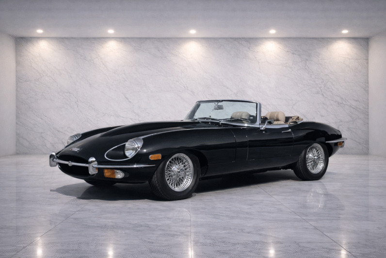 For Sale: Jaguar E-Type 4.2 – 1969, Black/Black, 9,452 km, Collector-Grade Condition
