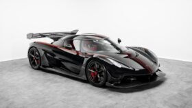Koenigsegg Jesko Attack 2024 for Sale – Clear Carbon Fibre / Red Exterior, Lingonberry Alcantara Interior, 1,600 HP V8, 9-Speed LST