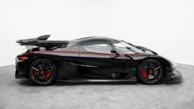 Koenigsegg Jesko Attack 2024 for Sale – Clear Carbon Fibre / Red Exterior, Lingonberry Alcantara Interior, 1,600 HP V8, 9-Speed LST