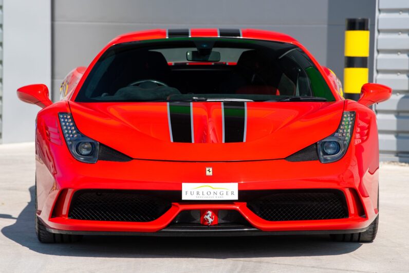 Ferrari 458 Speciale · Rosso Corsa · Nero Livery · Collector Example