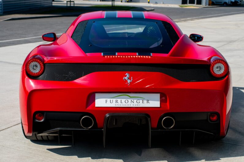 Ferrari 458 Speciale · Rosso Corsa · Nero Livery · Collector Example